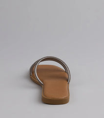 Sparkling Delight Rhinestone Strappy Sandals