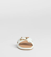 Down For Anything Buckle Criss-Cross Sandals
