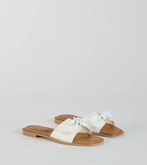 Such A Delight Bow Flat Sandals