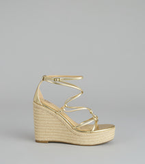 Polished Escape Strappy Wedges