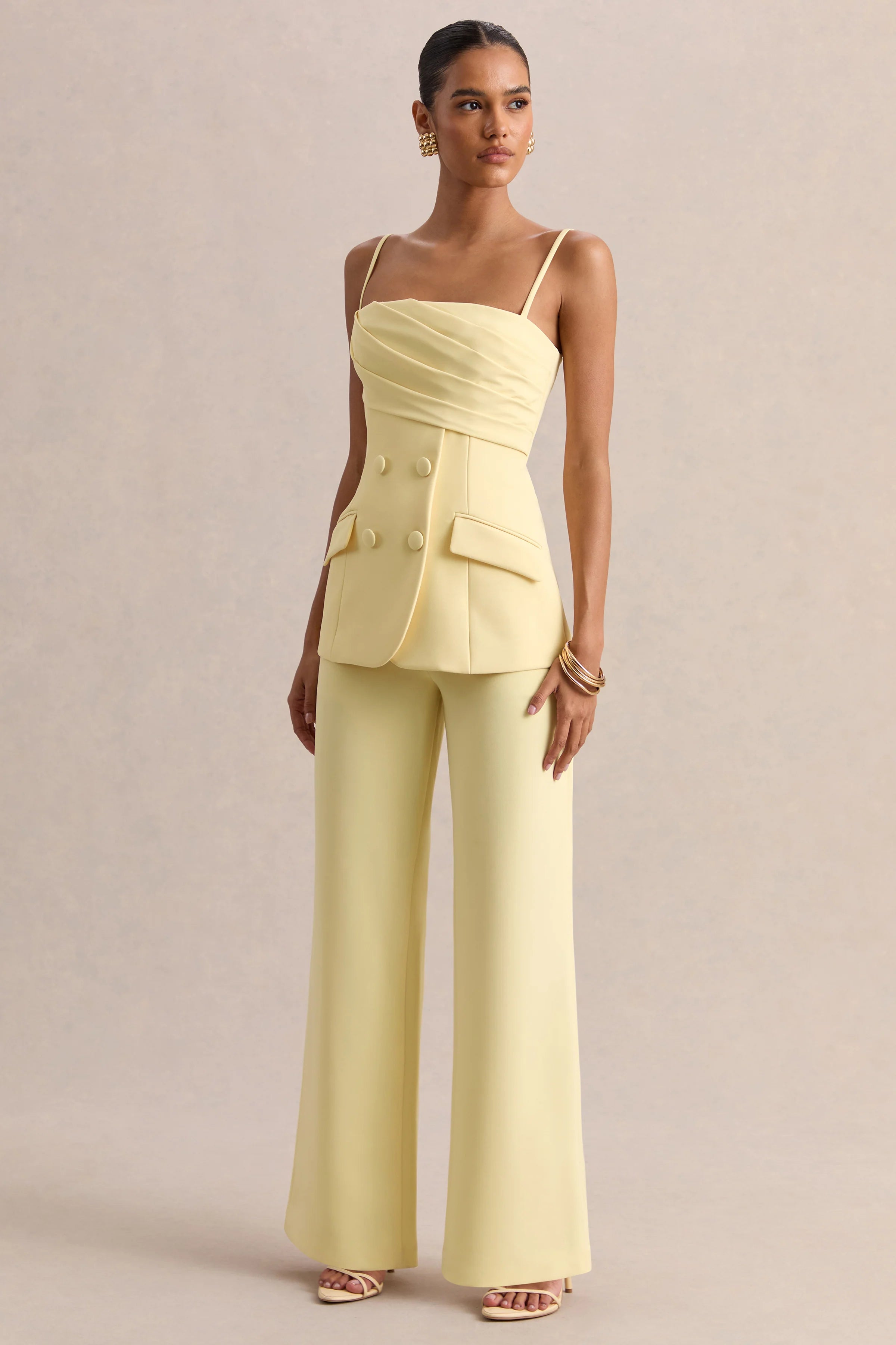 Malou | Lemon Tailored Trousers