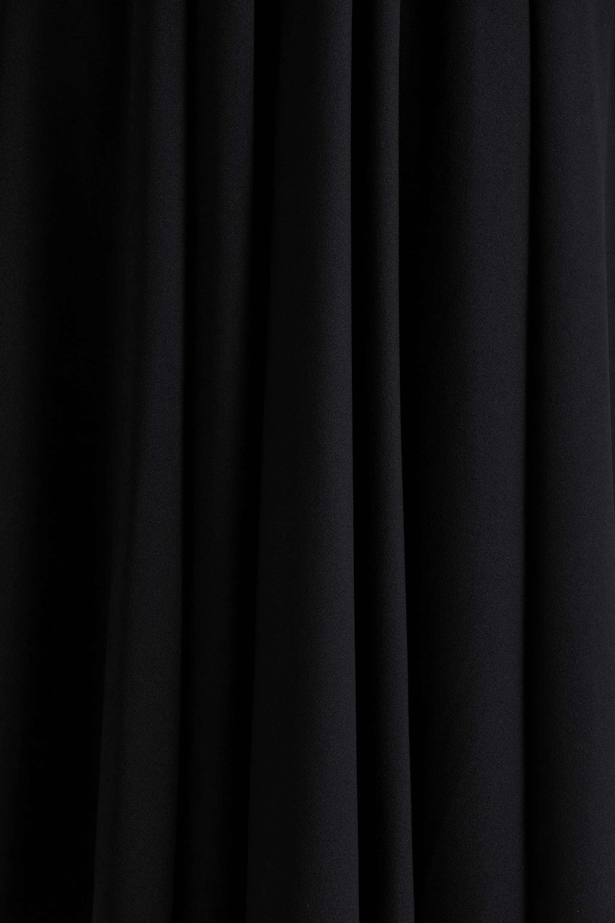 Alison | Black Square-Neck A-Line Midi Dress