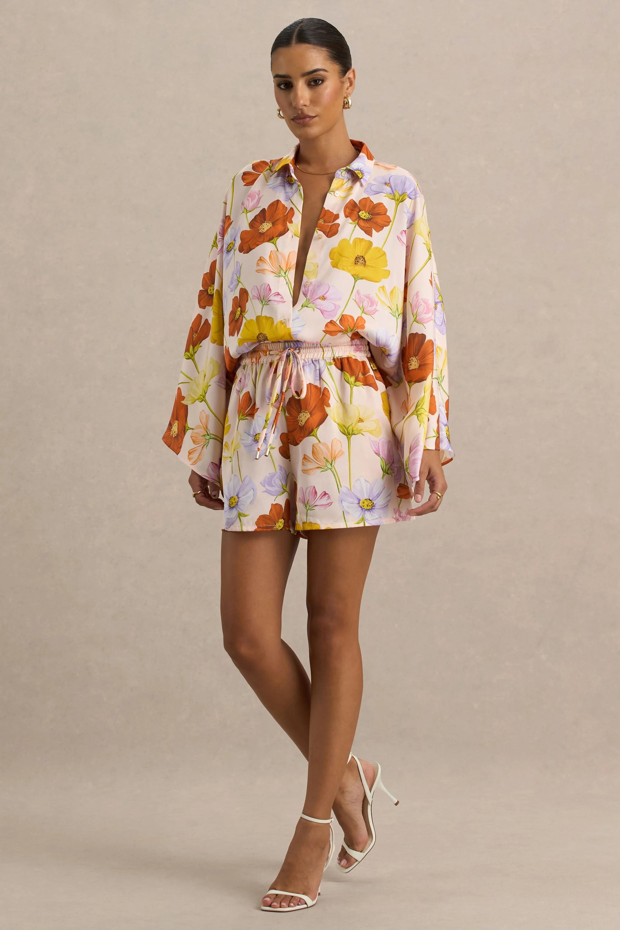 Sovran | Bright Floral Print Shorts