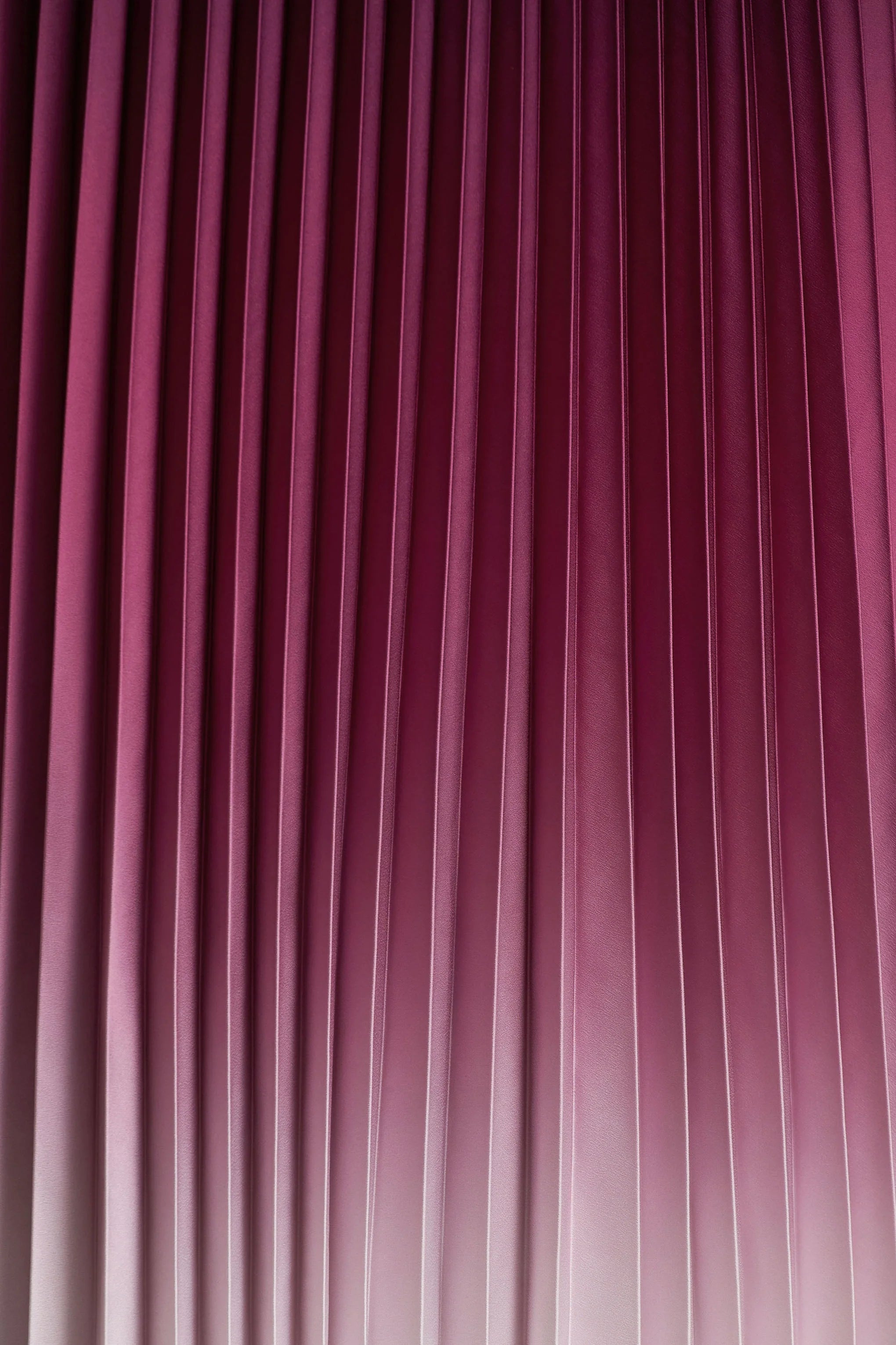 Libby | Burgundy Ombre Woven High-Neck Midi Dress With Pleated Detailing