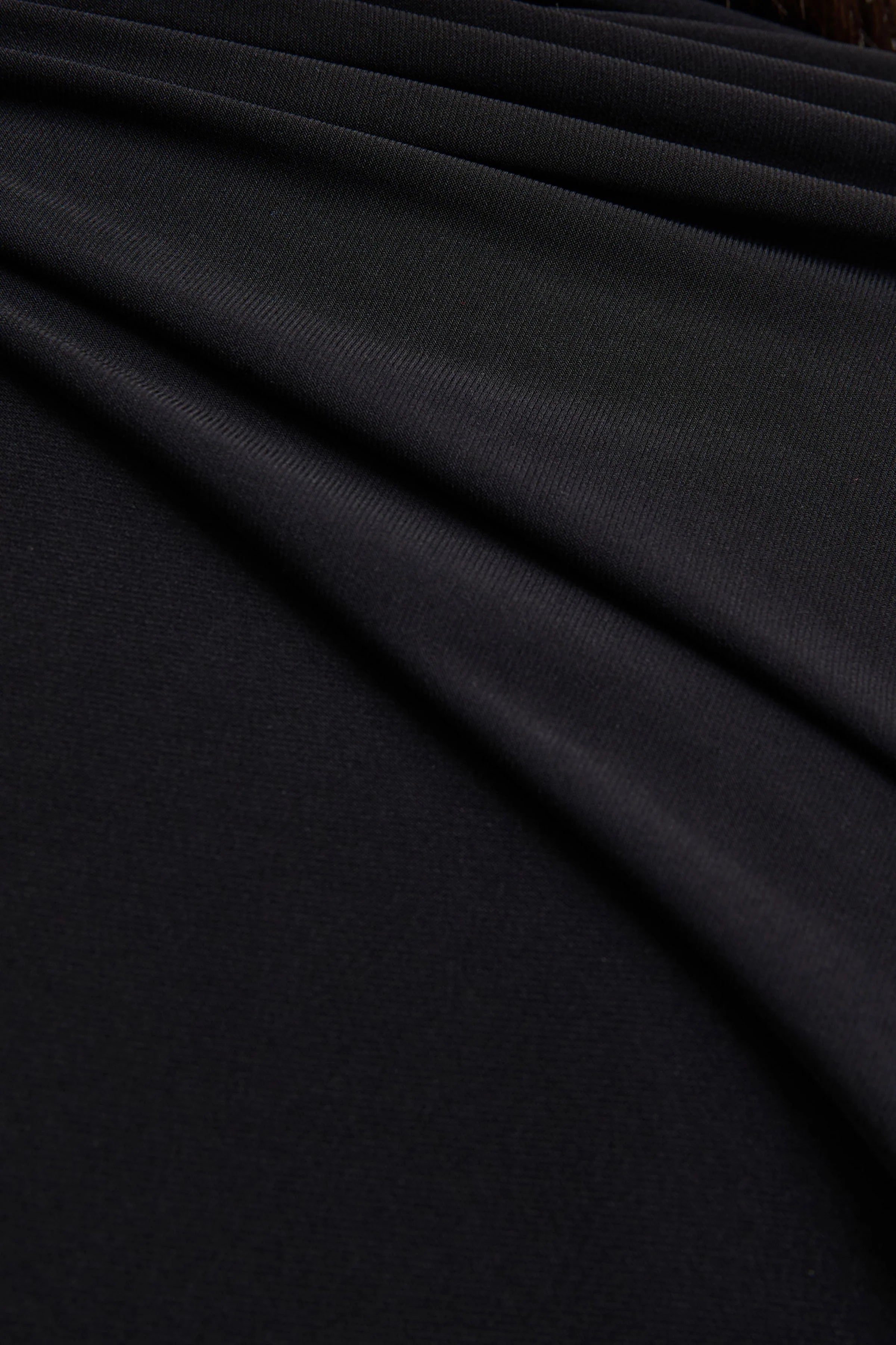 Seema | Black High-Neck Jumpsuit With Cape